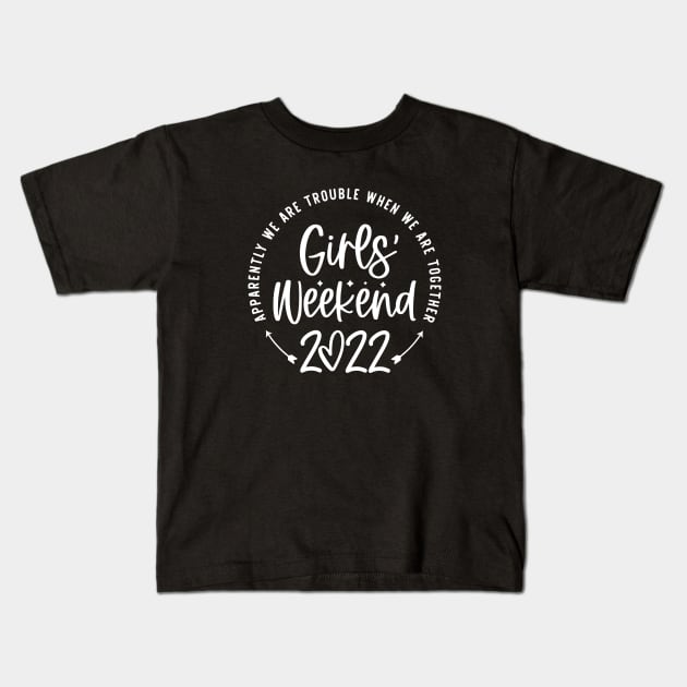 Girls Weekend Cheaper Than Therapy 2022 Kids T-Shirt by ZimBom Designer